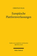 Abbildung von: Europäische Plattformverfassungen - Mohr Siebeck