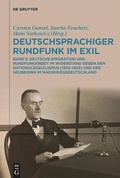 Cover: Deutschsprachiger Rundfunk im Exil - De Gruyter