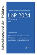 Cover: Effects of Internationalization in Teacher Education - Verlag Empirische P&auml;dagogik