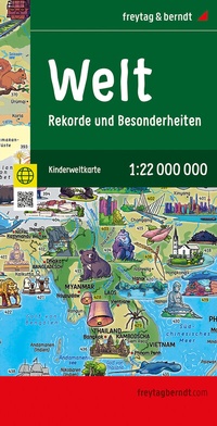 Abbildung von: Weltkarte für Kinder, 1:22.000.000, gefaltet, freytag & berndt - Freytag-Berndt und ARTARIA