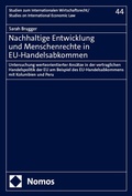 Abbildung von: Nachhaltige Entwicklung und Menschenrechte in EU-Handelsabkommen - Nomos