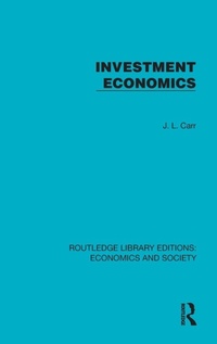 Enlarge image Cover: Investment Economics - Routledge
