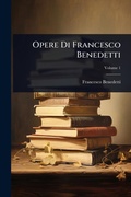 Cover: Opere Di Francesco Benedetti - Hutson Street Press
