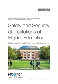 Enlarge image Cover: Safety and Security at Institutions of Higher Education - RAND Corporation