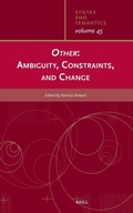 Cover: Other: Ambiguity, Constraints, and Change - Brill