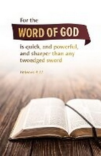 Abbildung von: General Worship Bulletin: The Word (Package of 100) - Broadman Church Supplies