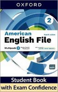 Enlarge image Cover: American English File fourth edition Level 2 Student Book & Workbook with access to Exam Confidence Multipack B - Oxford University Press