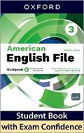 Cover: American English File fourth edition Level 3 Student Book & Workbook with access to Exam Confidence multipack B - Oxford University Press