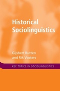 Cover: Historical Sociolinguistics - Cambridge University Press