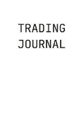 Cover: Trading Journal - Lulu.com