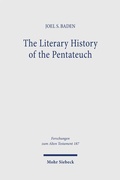 Cover: The Literary History of the Pentateuch - Mohr Siebeck