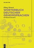Cover: W&ouml;rterbuch deutscher Geheimsprachen - De Gruyter
