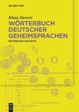 Cover: Wörterbuch deutscher Geheimsprachen - De Gruyter