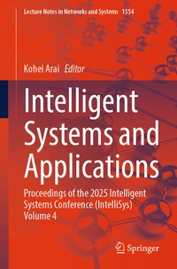Enlarge image Cover: Intelligent Systems and Applications - Springer