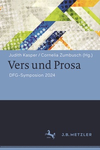 Abbildung von: Vers und Prosa - J.B. Metzler