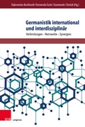 Cover: Germanistik international und interdisziplin&auml;r - Brill Deutschland