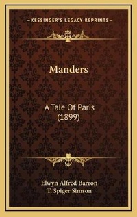 Enlarge image Cover: Manders - Kessinger Publishing