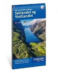 Abbildung von: Car and tourist map South and West Norway (Sor- og Vestlandet) - Calazo Forlag
