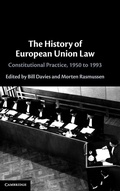 Cover: The History of European Union Law - Cambridge University Press