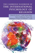 Cover: The Cambridge Handbook of the International Psychology of Religion - Cambridge University Press