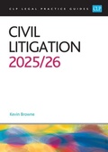 Abbildung von: Civil Litigation 2025/26 - The University of Law Publishing Limited