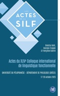 Cover: Actes du XLIVe Colloque international de linguistique fonctionnelle - EME Editions