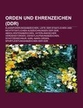Cover: Orden Und Ehrenzeichen (Ddr) - Books LLC, Wiki Series