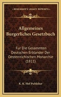 Bild: Allgemeines Burgerliches Gesetzbuch - Kessinger Publishing