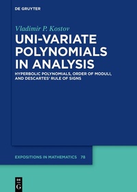 Abbildung von: Uni-variate Polynomials in Analysis - De Gruyter