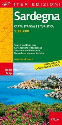 Abbildung von: Sardegna. Carta stradale e turistica antistrappo 1:300.000. Ediz. italiana, inglese, francese, tedesca, spagnola - Carte stradali;Iter Edizioni