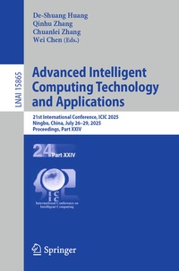 Enlarge image Cover: Advanced Intelligent Computing Technology and Applications - Springer