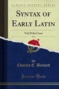 Cover: Syntax of Early Latin - Forgotten Books