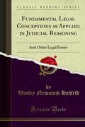 Cover: Fundamental Legal Conceptions as Applied in Judicial Reasoning - Forgotten Books