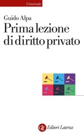 Cover: Prima lezione di diritto privato - Universale Laterza. Prime lezioni;Laterza