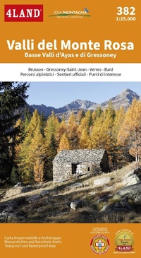 Abbildung von: Valli del Monte Rosa. Basse Valli d'Ayas e di Gressoney 1:25.000 - 4Land