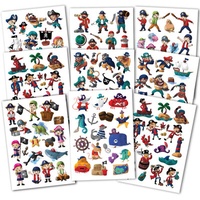 Abbildung von: 150 hautfreundliche Kindertattoos - Thema: Piratenabenteuer - Topulo Verlag