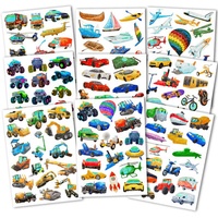 Abbildung von: 150 hautfreundliche Kindertattoos - Thema: Fahrzeughelden - Topulo Verlag