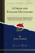 Cover: Greek and English Dictionary - Forgotten Books