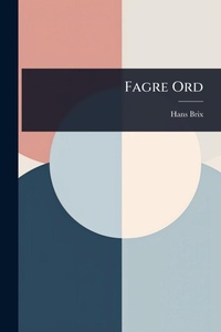 Abbildung von: Fagre Ord - Hutson Street Press