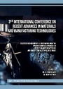 Cover: 3rd International Conference on Recent Advances in Materials and Manufacturing Technologies - Trans Tech Publications Ltd