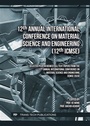Cover: 12th Annual International Conference on Material Science and Engineering (12th ICMSE) - Trans Tech Publications Ltd