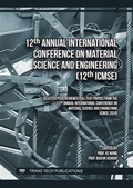 Cover: 12th Annual International Conference on Material Science and Engineering (12th ICMSE) - Trans Tech Publications Ltd