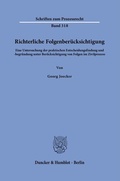 Bild: Richterliche Folgenberücksichtigung - Duncker & Humblot