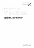 Cover: Verzicht - Waxmann Verlag GmbH
