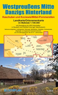 Abbildung von: Landkarte Westpreußens Mitte/Danzigs Hinterland - BLOCHPLAN