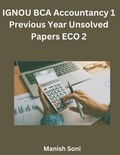 Cover: IGNOU BCA Accountancy 1 Previous Year Unsolved Papers ECO 2 - Poorav Publications