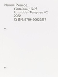 Cover: Unbidden Tongues #7: Continuity Girl - Kunstverein Publishing