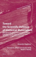 Cover: Toward the Scientific Defence of Historical Materialism - Brill