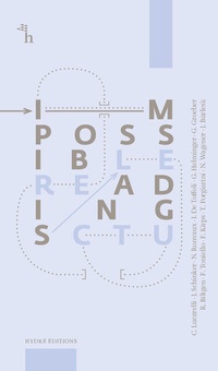 Enlarge image Cover: Impossible Readings - Hydre Éditions