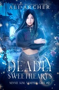 Cover: Deadly Sweethearts (Minnie Kim: Vampire Girl, #2) - Novel Ninjutsu